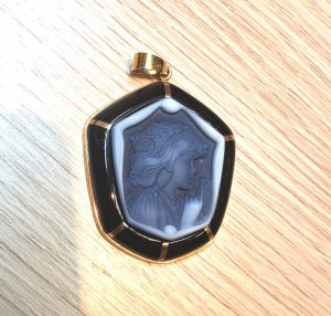 K18　カメオ　ネックレストップ